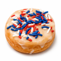 sprinkle glazed wonut waffle donut