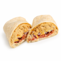 chicken bacon ranch wrap on plain tortilla