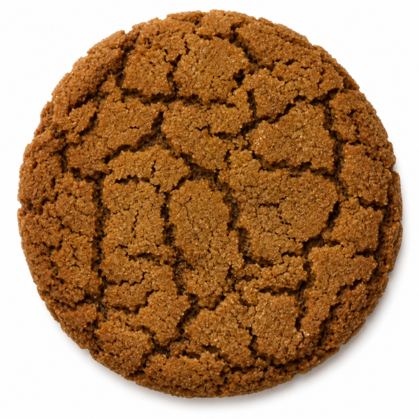 A big house-baked gingersnap cookie